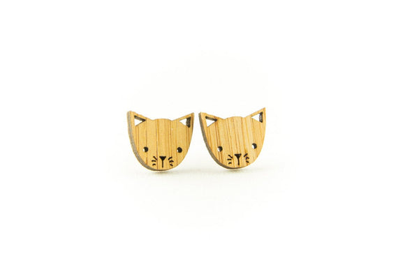 Cat Stud Earrings